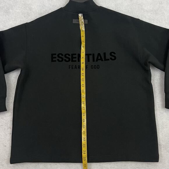 Fear of God Essentials Sweatshirt Mens XXS Black Pullover Stretch Limo Neck - Picture 6 of 13